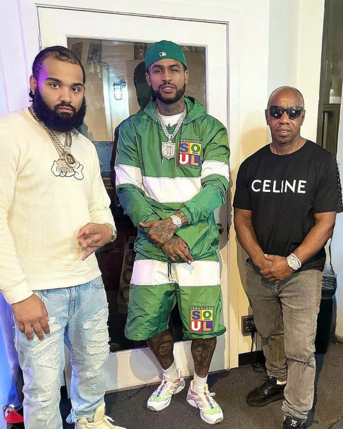 MENS MONEY GREEN LITEWEIGHT MULTI-PIECE SHORT SET